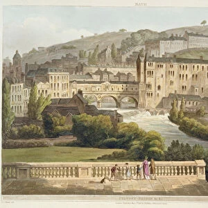 Pulteney Bridge, from Bath Illustrated by a Series of Views
