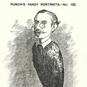 Punch cartoon: Windham Wyndham-Quin, 4th Earl of Dunraven and Mount-Earl, Anglo-Irish journalist, landowner and Conservative politician (engraving)