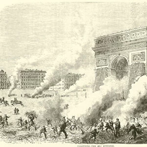 Purifying the Arc d Etoile, March 1871 (engraving)