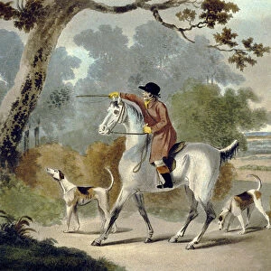 Push Him Tom Boy, from The Pytchley Hunt, engraved by F