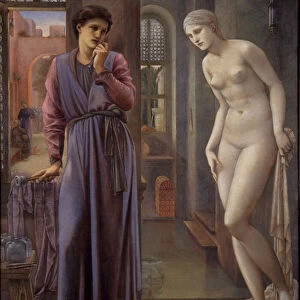 Pygmalion and the Image - The Hand Refrains, 1878 (oil on canvas)