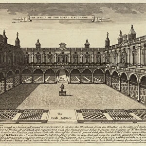 The Quadrangle on inside of the Royal Exchange (engraving)