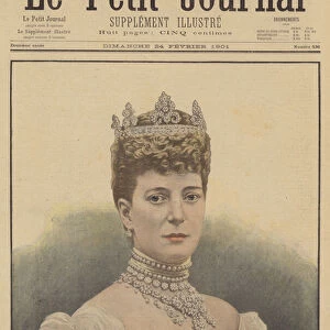 Queen Alexandra, consort of King Edward VII of the United Kingdom (colour litho)