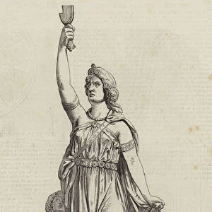"Queen Boadicea, "J Thomas, Sculptor (engraving)