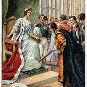 Queen of England Victoria crowned Imperatrice of India 1877 with the support of Benjamin
