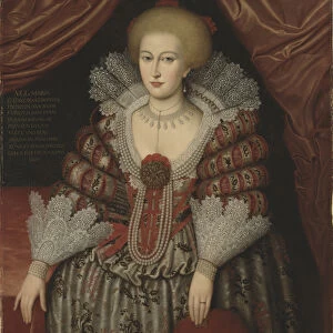 Queen Maria Eleonora, 1619 (oil on canvas)