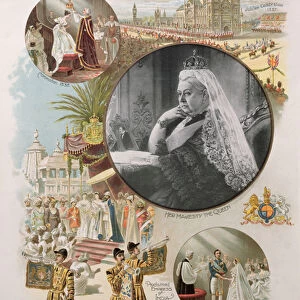 Queen Victoria (1819-1901) depicted at the time of her Diamond Jubilee in 1897 together