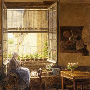 A Quiet Afternoon, 1917 (oil on canvas)