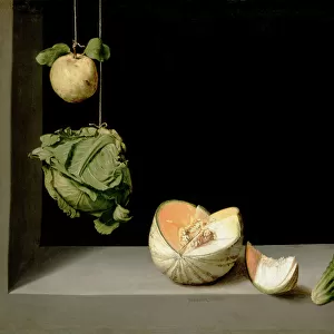 Quince, Cabbage, Melon, and Cucumber, c. 1602 (oil on canvas)