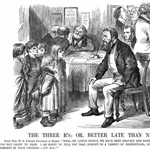 The Three R s, or, Better Late than Never, cartoon from Punch