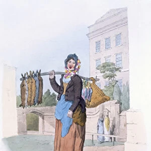 Rabbit Woman, from Costume of Great Britain, published by William Miller