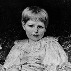 Radclyffe Hall (1896-1943) aged 5 (litho) (b / w photo)