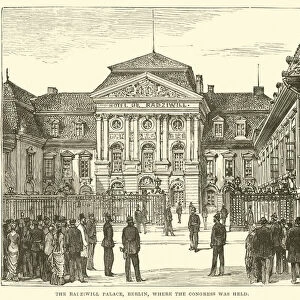 The Radziwill Palace, Berlin, where the Congress was held (engraving)