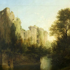 Raglan Castle, 1800-50 (oil on canvas)
