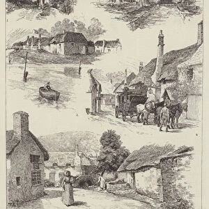 Rambling Sketches, Porlock and its Neighbourhood, Somerset (engraving)