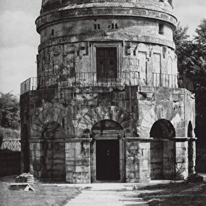 Ravenna, La Tomba di Teodorico; Ravenna, Mausoleum of Theodoric (b / w photo)