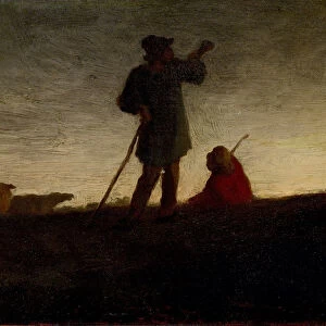 Recalling the Flock, 1866-72 (oil on panel)