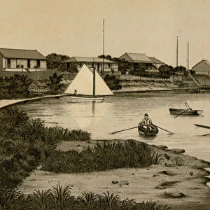 Red House, Swartkops River (litho)