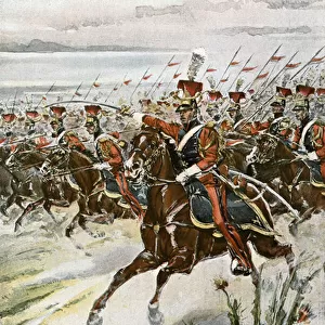 The Red Lancers of the Guard to the Rescue