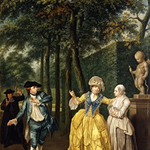 The Refusal, 1772 (oil on panel)