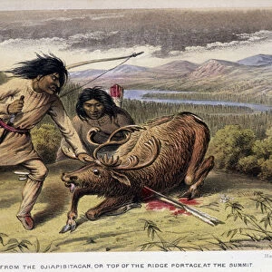 Reindeer Hunting Indians - in "Exploration of the Labrador Peninsula"