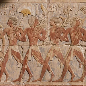 Relief depicting a parade in honour of the goddess Hathor