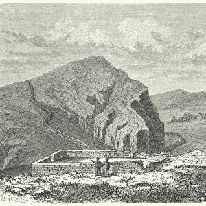 Remains of the Wall of Severus, north of Hadrians Wall (engraving)