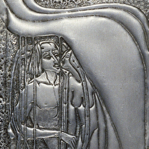Repousse White Metal Plaque, 1893 (metal)
