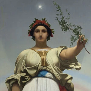 The Republic by Gerome Jean Leon (1824 - 1904) (allegory - 1848); Mairie des Lilas