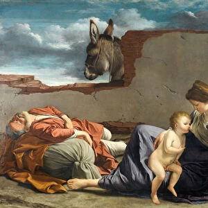 Rest on the Flight into Egypt, 1615-1621 (oil on canvas)
