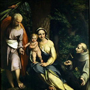 Rest on the Flight to Egypt (oil on canvas)