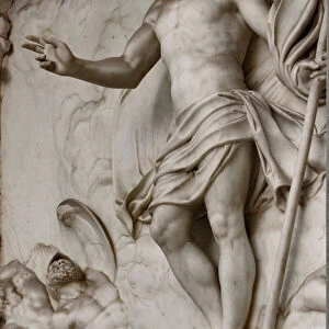 Resurrected Christ, detail of the Mausoleum of St. Pius V (marble)