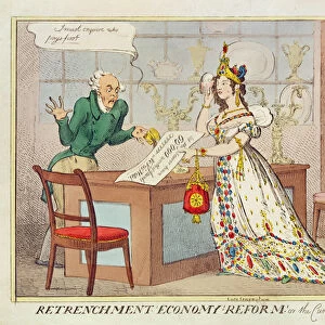 Retrenchment Economy Reform, or the Cunning Jeweller, 1822 (colour etching)