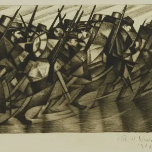 Returning to the Trenches, 1916 (etching)