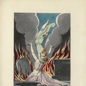 The Reunion of the Soul and the Body, illustration from The Grave