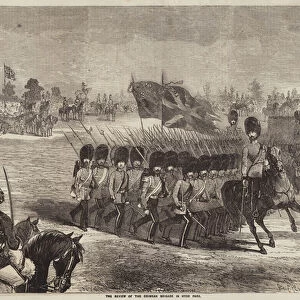 The Review of the Crimean Brigade in Hyde Park (engraving)