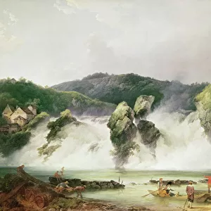 The Rhine Waterfall at Schaffhausen, 1775 (oil on canvas)