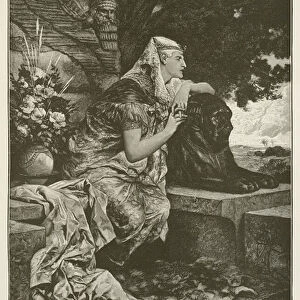 Rhodope, the Egyptian Princess (engraving)
