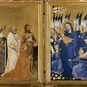Richard II Presented to the Virgin and Child by his Patron Saint John the Baptist