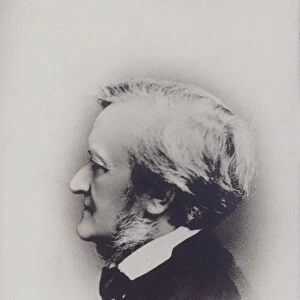 Richard Wagner, portrait (b / w photo)