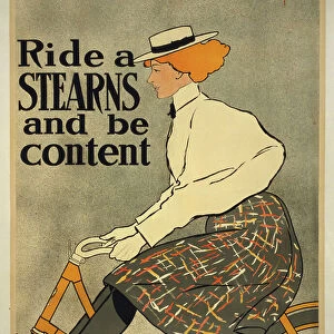Ride a Stearns and be content, 1896 (litho)