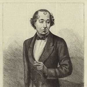 The Right Honourable B Disraeli, MP, the New Prime Minister (engraving)