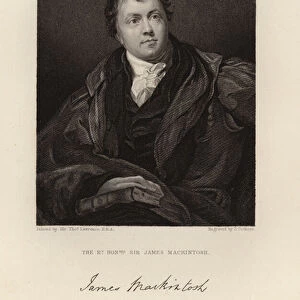 The Right Honourable Sir James Mackintosh (engraving)