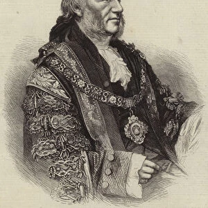 The Right Honourable Thomas Gabriel, the New Lord Mayor of London (engraving)