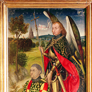 Right panel, from the main altar polyptych, depicting the donor of the altarpiece