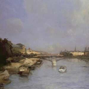 River Seine, Paris (oil on canvas)