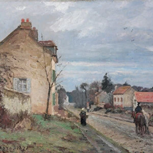 The Road to Louveciennes; La route de Louveciennes, 1872 (oil on canvas)