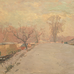 Road by the Seine at Neuilly in Winter, c. 1888