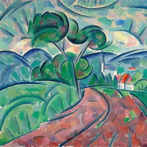 The Road to the Village; La route au village, c. 1908-1912 (oil on canvas)
