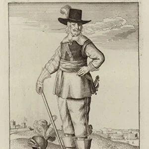 Robert Devereux, 3rd Earl of Essex, Parliamentary general of the English Civil War (engraving)